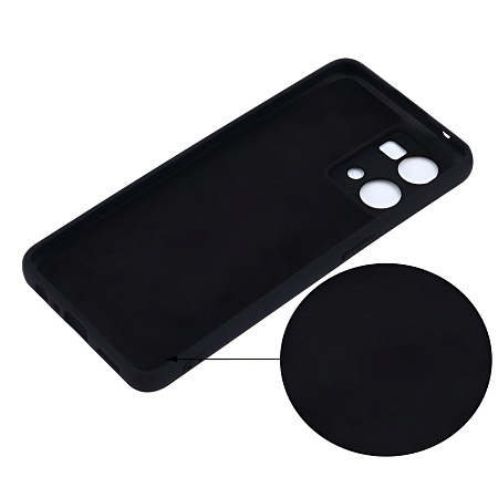 Helmet Case Liquid Silicone Oppo Reno 7, Black