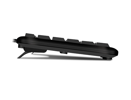 Keyboard SVEN KB-S230, Standard layout, Splash proof, 2m, USB, EN/RU, Black