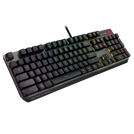 Gaming Keyboard Asus Strix Scope RX, Mechanical, RX Red Optica SW, RGB, PBT, IP57, USB Passthrough, 