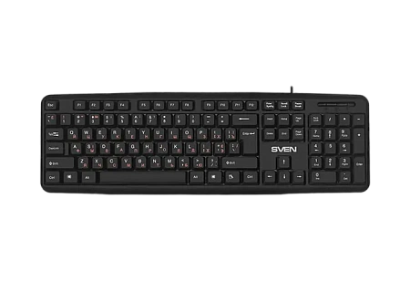 Клавиатура SVEN KB-S230, Проводное, Чёрный, клавиатуры ,мышки ,веб камера ,коврики ,флешки , 16gb, 32gb,64gb,128gb,256gb,512,microsd,sd