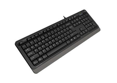 Keyboard A4Tech FK10, Multimedia Hot Keys, Laser Inscribed Keys , Splash Proof, 1.5m, USB, EN/RU/RO,