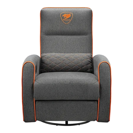 Игровое кресло Cougar FIDOM, Имитация льна, Серый | Оранжевый