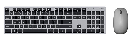 Wireless Keyboard & Mouse Asus W5000, 13 Fn keys, Ultra thin, Metal-like finish, Silent, 800-1600dpi