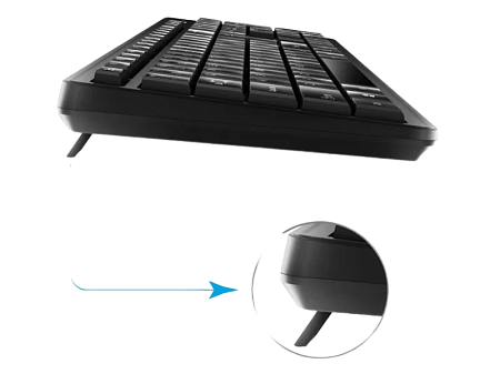 Wireless Keyboard & Mouse Genius KM-8200, 12 Fn keys, Spill resistant, Chocolate keycap, 1000dpi, 3 