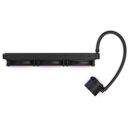 AIO Liquid Cooling NZXT Kraken 360 RGB Black (33dB, 78.86CFM, 3x120mm, 500-1500RPM, LCD 1.54", CAM)