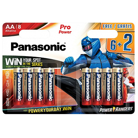 Panasonic   "PRO Power" AA Blister *8, Alkaline, LR6XEG/8BW