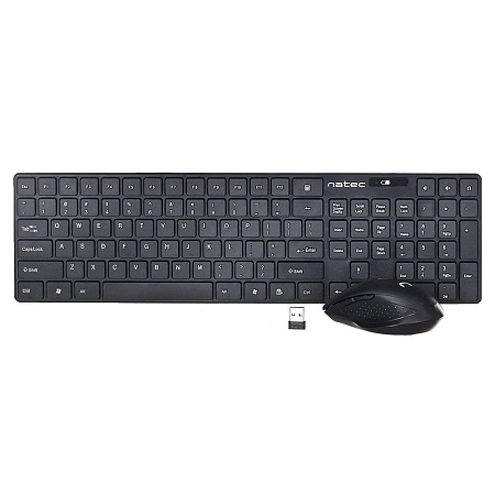 Natec Wireless Combo Keyboard+Mouse Stingray, Black Natec Wireless Combo Keyboard+Mouse Stingray, Black