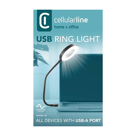 USB Лампа Cellularline LED, Чёрный