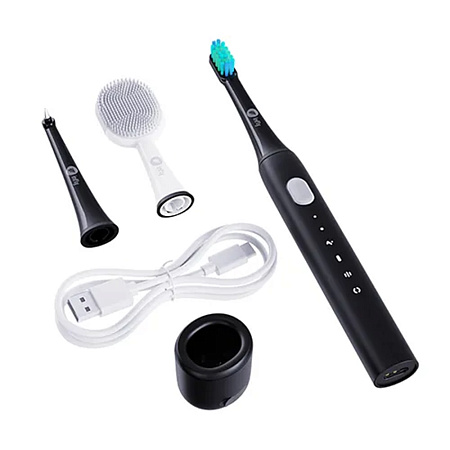 Infly Electric Toothbrush P60 with 5 Brush Heads, Black Infly Electric Toothbrush P60 with 5 Brush Heads, Black