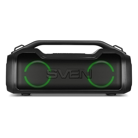 Speakers SVEN "PS-390", 50W, Waterproof (IPx5), TWS, Bluetooth, microSD, 3600mA*h, Black Speakers SVEN "PS-390", 50W, Waterproof (IPx5), TWS, Bluetooth, microSD, 3600mA*h, Black