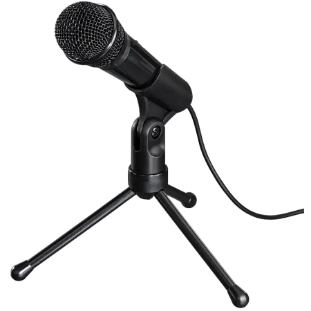 Компьютерный микрофон HAMA MIC-P35, Проводной аналоговый, Черный