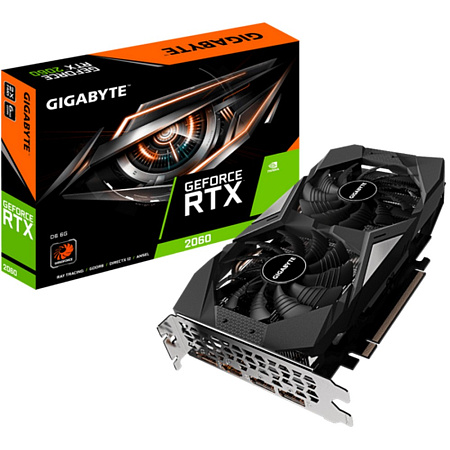 VGA Gigabyte RTX2060 6GB GDDR6 D6 (GV-N2060D6-6GD) VGA Gigabyte RTX2060 6GB GDDR6 D6 (GV-N2060D6-6GD)