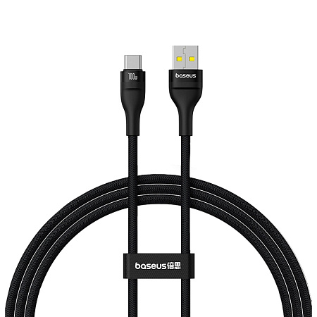 Baseus Cable 2 in 1 Type-C 100W 1m, Flash 2 Series, Cluster Black