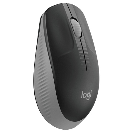 Wireless Mouse Logitech M190 Full-size, 1000 dpi, 3 buttons, Ambidextrous, 89,9g., 1xAA, 2,4Ghz, Gre