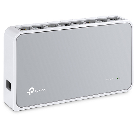 .8-port 10/100Mbps Desktop Switch  TP-LINK "TL-SF1008D", Plastic Case