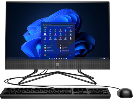 HP AIO 200 G4 Black (21.5" FHD IPS Core i5-10210U 1.6-4.2GHz, 8GB, 256GB, DVD-RW, DOS)