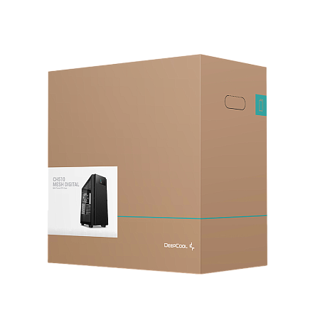 Case ATX Deepcool CH510 Mesh Digital, w/o PSU, 1x120mm, USB-C, USB 3.0, Tempered Glass, Digital disp
