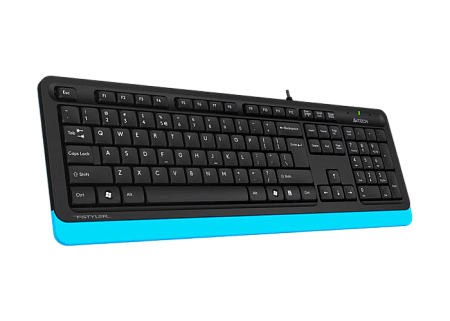 Keyboard A4Tech FK10, Multimedia Hot Keys, Laser Inscribed Keys , Splash Proof, 1.5m, USB, EN/RU/RO,