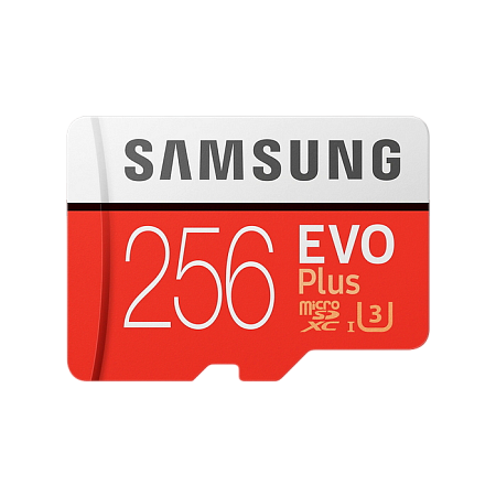 Карта памяти Samsung EVO Plus MicroSD, 256Гб (MB-MC256HA/RU)