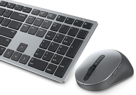 Wireless Keyboard & Mouse Dell Premier Multi-Device KM7321W, Well-crafted design, 2.4Ghz/BT, Russian