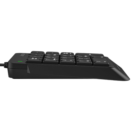 Numeric Keypad A4tech FK13P, Slim Profile, Round-Square Keycaps, High-Elasticity Silicon, USB, Black