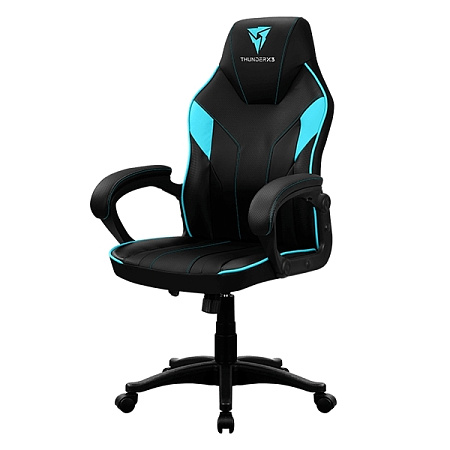 Gaming Chair ThunderX3 EC1  Black/Cyan, User max load up to 150kg / height 165-180cm
