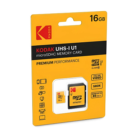 Kodak MicroSDXC 16GB UHS-I U1 V10 A1 + Adapter Kodak MicroSDXC 16GB UHS-I U1 V10 A1 + Adapter