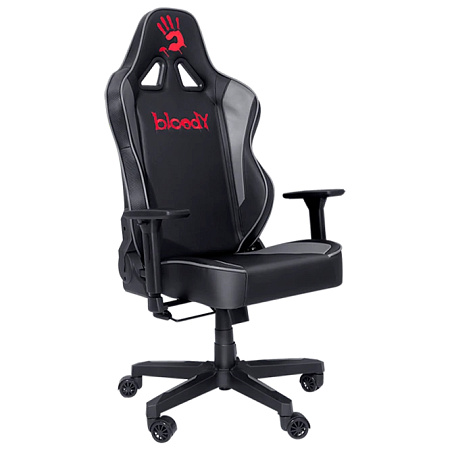 Gaming Chair Bloody GC-330, Maximum load 150 kg, 3D Armrest, Headrest & Lumbar cushion, Black/Grey