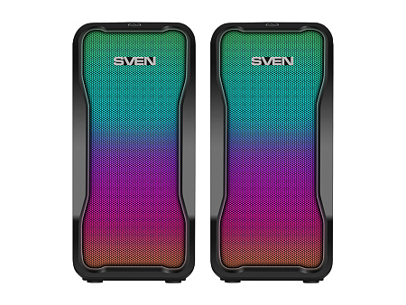 Speakers SVEN "435" Black, 10w, USB power / DC 5V, RGB Light