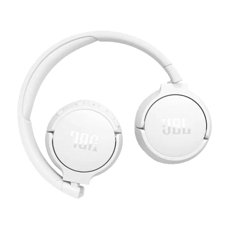 Headphones  Bluetooth  JBL T670NC, White, On-ear, Adaptive Noise Cancelling with Smart Ambient