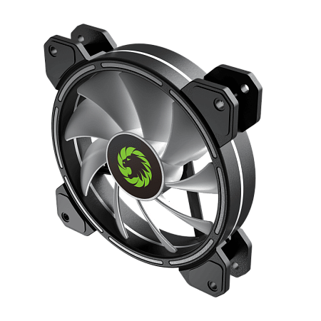 PC Case Fan GAMEMAX FN-12Rainbow-D, 120mm, <25dB, 36CFM, 1100RPM, Hydraulic bearing, Rainbow Ring