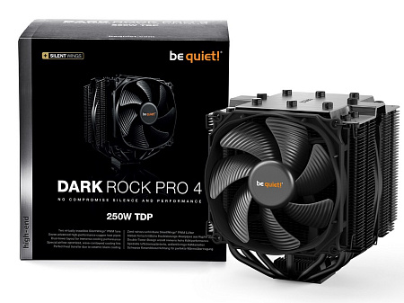 AC be quiet! "Dark Rock Pro 4" (12.8-24,3dBA, 1500RPM, 2x135/120mm, PWM, 250W, 7x6mm, 1130g.) AC be quiet! "Dark Rock Pro 4" (12.8-24,3dBA, 1500RPM, 2x135/120mm, PWM, 250W, 7x6mm, 1130g.)