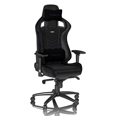Gaming Chair Noble Epic NBL-PU-BLU-002 Black/Blue, User max load up to 120kg / height 165-180cm