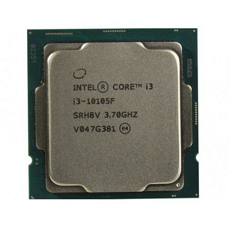 Процессор Intel Core i3-10105F, Кулер | Box