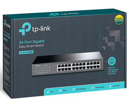 24-Port Gigabit Easy Smart Switch TP-LINK "TL-SG1024DE" metal case, 13" Rackmount 24-Port Gigabit Easy Smart Switch TP-LINK "TL-SG1024DE" metal case, 13" Rackmount