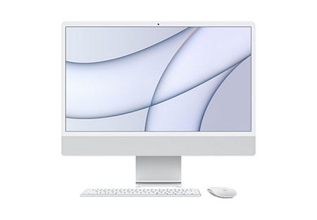 Моноблок Apple iMac A2438, M1 with 8-core CPU and 8-core GPU, 16ГБ/1024Гб, macOS Big Sur, Серебристый
