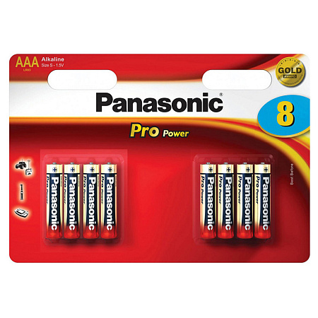 Panasonic   "PRO Power" AAA Blister *8, Alkaline, LR03XEG/8BW