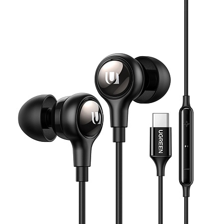 UGREEN Wired Earphones Type-C In-Ear | EP103, Black