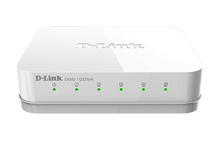 .5-port 10/100/1000Mbps Switch D-Link "DGS-1005A/D1A", Plastic Case