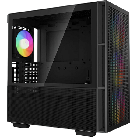 Case ATX Deepcool CH560, w/o PSU, 3x140mm & 1x120mm ARGB, USB-C, USB3.0, Front Mesh, Hybrid Side pan