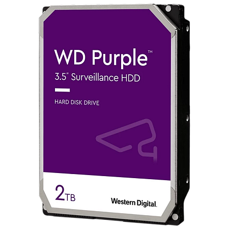 3.5" HDD  2.0TB-SATA- 64MB  Western Digital " Purple Surveillance (WD20PURZ)"
