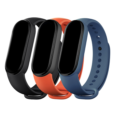 Mi Smart Band 6 Strap (3 pack) Black/Orange/Blue Mi Smart Band 6 Strap (3 pack) Black/Orange/Blue