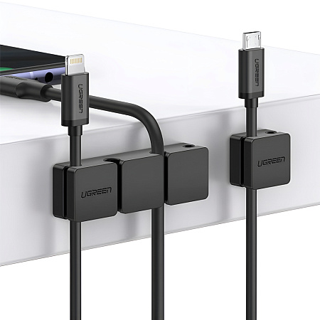 UGREEN Cable Holder Clips 3+1 | LP208, Black
