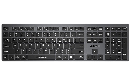 Wireless Keyboard A4Tech FBX50C, Ultra-slim, Scissor Switch, up to 4 Devices, Silk Printing + UV, Ba
