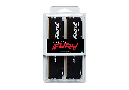 .32GB DDR5-6000MHz  Kingston FURY Beast (Kit of 2x16GB)  (KF560C40BBK2-32), CL40-40-40, 1.35V, Black