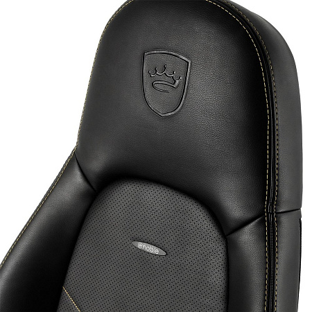 Gaming Chair Noble Icon NBL-ICN-PU-GOL Black/Gold, User max load up to 150kg / height 165-190cm