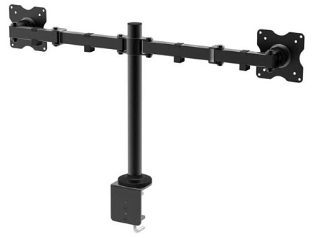 Table/desk stand for 2 monitors CHARMOUNT CT-LCD-DS1803, 10"-27" 75x75,100x100, Tilt/Pvt, up to 10kg