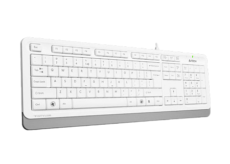 Keyboard A4Tech FK10, Multimedia Hot Keys, Laser Inscribed Keys , Splash Proof, 1.5m, USB, EN/RU/RO,