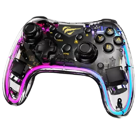 Wireless Gamepad Havit G180BT, Auto-fire turbo mode, 800mAh, RGB, 2.4Ghz/BT 5.0, PS4/Android/PC