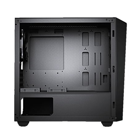 Case mATX Cougar MG120-G, w/o PSU, 1x120mm fan, USB 3.0, Tempered Glass, Black